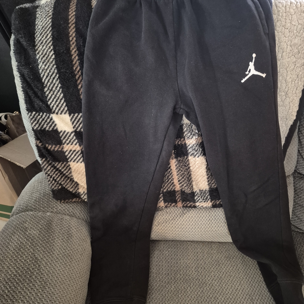 LG Black Kids' Joggers with White Logo